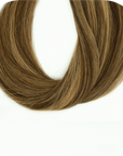 Custom Straight Micro Weft In Color Chocolate Caramel Mix