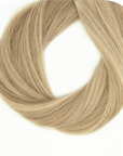 Custom Straight Micro Weft In Color Warm Blonde Mix
