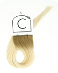 Micro Wefts Rooted Platinum Practice Hair