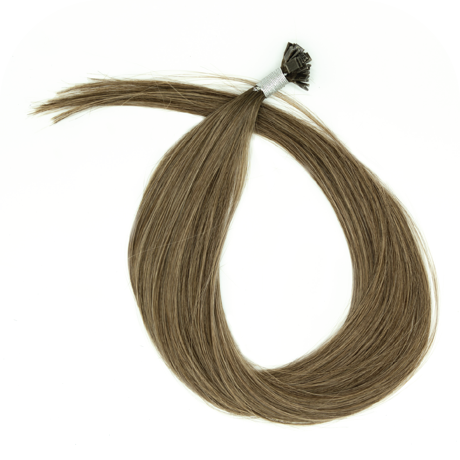 Couture Hair Co. Couture Tip or K Tip Extensions in Color Brown Mix #4/4/18