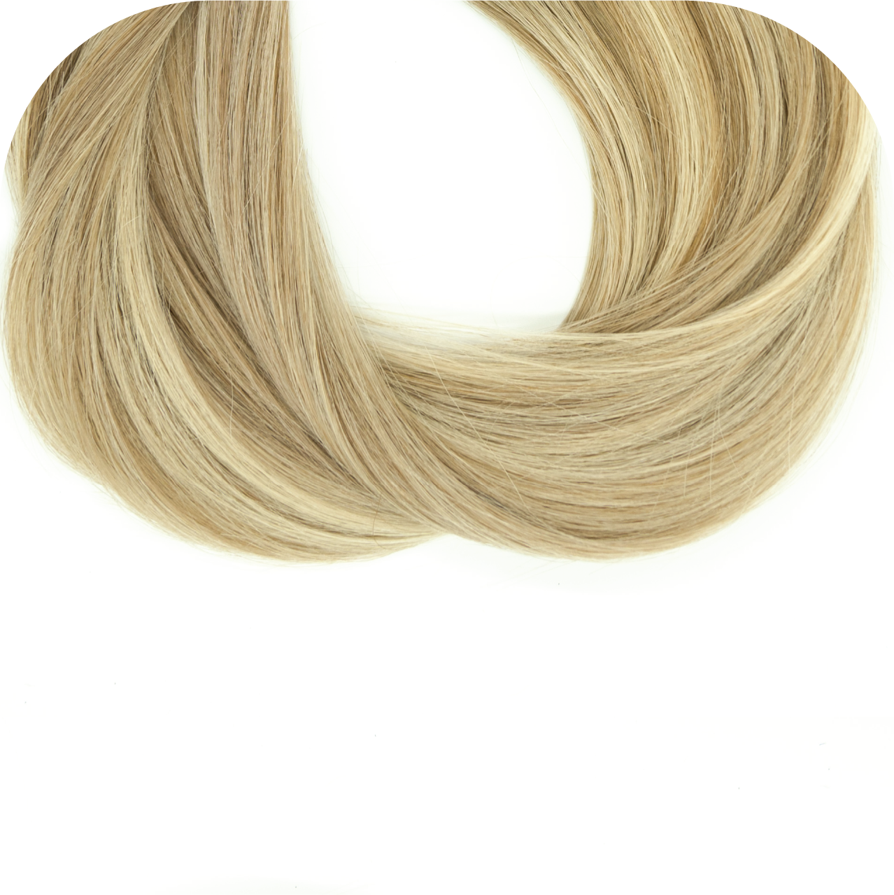 Custom Straight Micro Weft In Color Dark Blonde Mix 