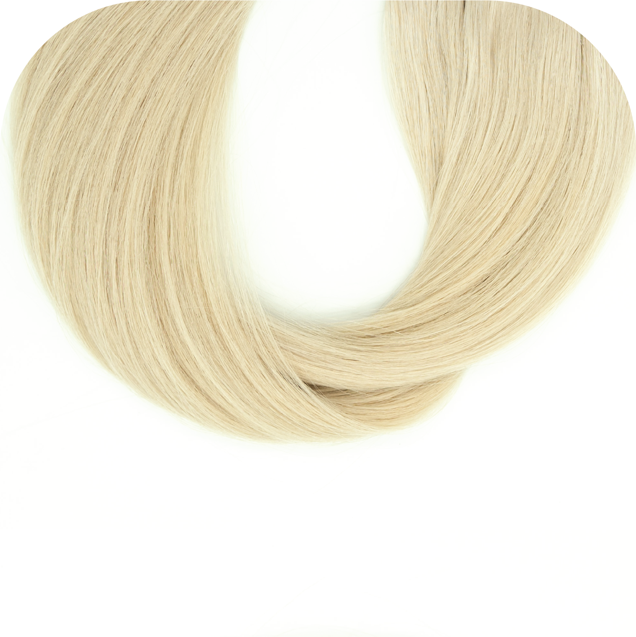 Custom Straight Micro Weft In Color Platinum Ash #60a by Couture Hair Co.