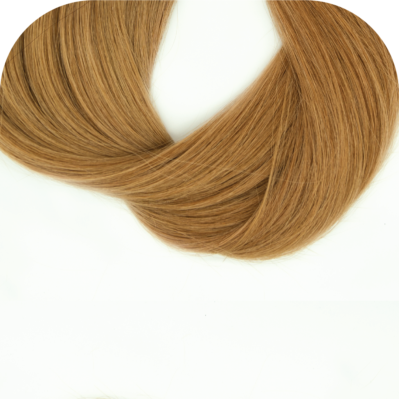 Custom Straight Micro Weft In Color Strawberry #12 by Couture Hair Co.