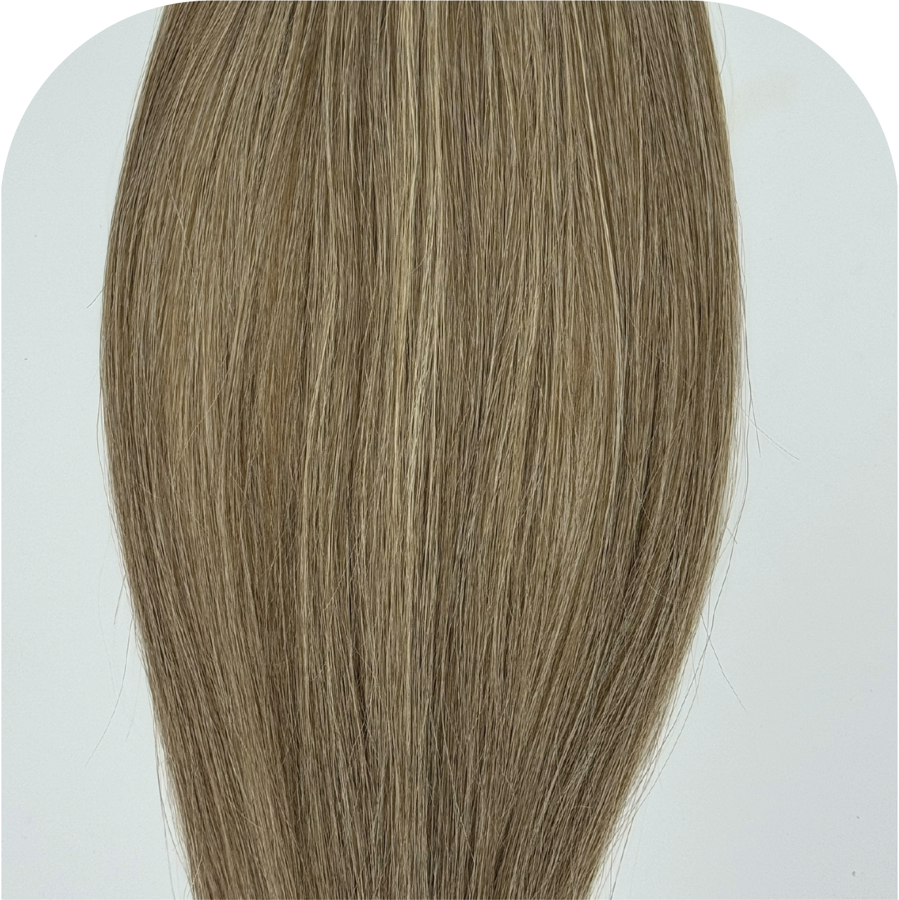Custom Straight Micro Weft In Color Sand #18 by Couture Hair Co.