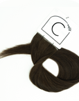 Couture Hair co. Couture Micro Weft Hair Extensions in Color Dark Chocolate Number 2