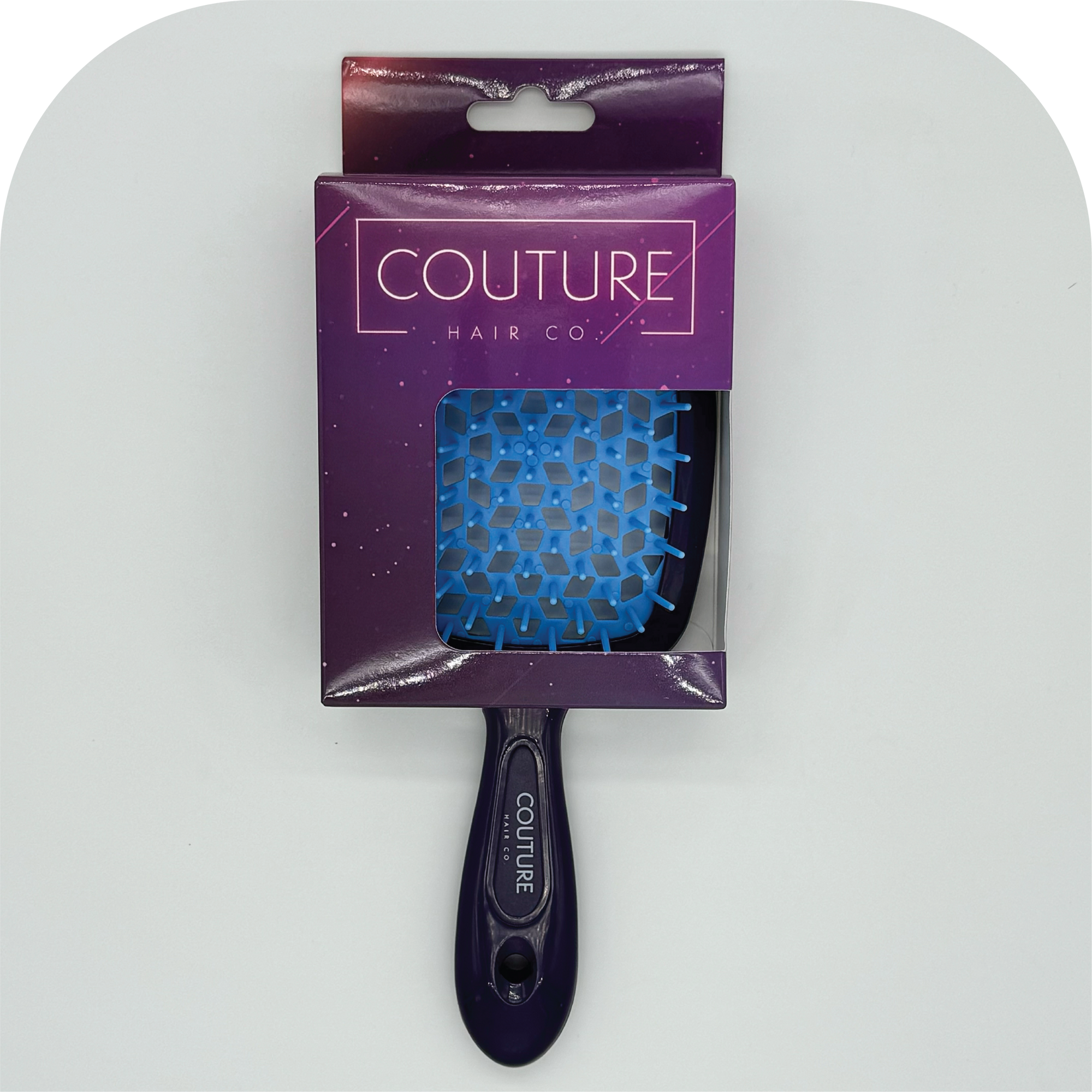 Couture Hair Co. Wet/Dry Detangling Brush like the UNbrush in color SEVEN Neon 