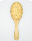 Wooden Couture Brush with Metal Bristles Front View